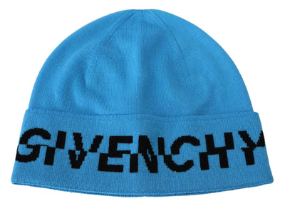 Givenchy Chic Unisex Wool Beanie with Logo Detail - - - Givenchy