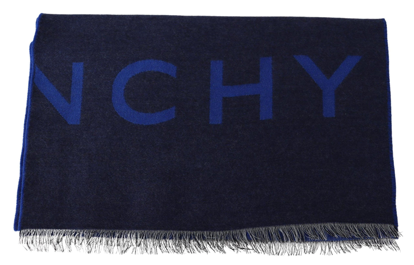 Givenchy Elegant Unisex Wool Silk Blend Scarf - - - Givenchy