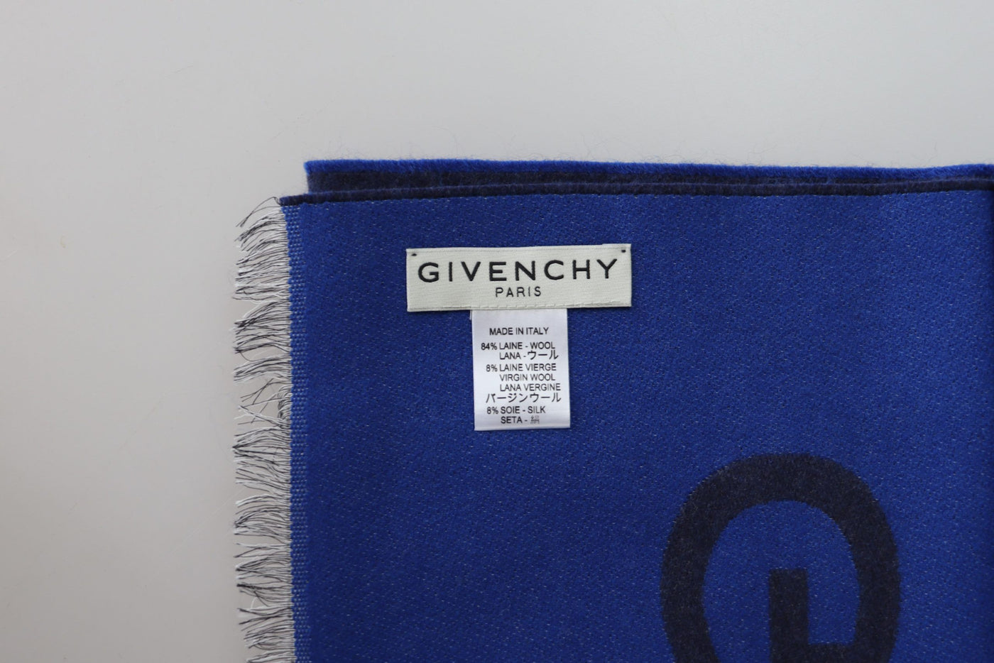 Givenchy Elegant Unisex Wool Silk Blend Scarf - - - Givenchy