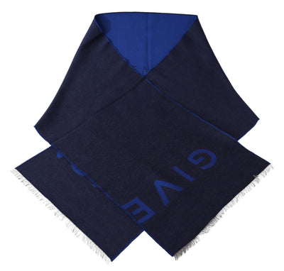 Givenchy Elegant Unisex Wool Silk Blend Scarf - - - Givenchy