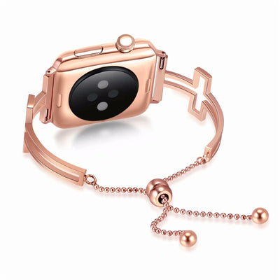 Metal Hollow Fashion Bracelet Strap - Rose gold - Women's Watches - Carvan Mart