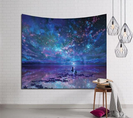 Star Guardian Indian Mandala Tapestry Wall Hanging Bohemian Gypsy Psychedelic Tapiz Witchcraft Tapestry - Carvan Mart Ltd