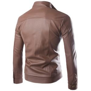 Striven Mens Leather Jacket - Carvan Mart