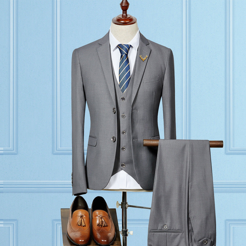 Wedding Suits For Men Custom Made Slim Fit 3 Piece Suit - Carvan Mart
