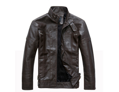 Leather Jacket - Coffee - Genuine Leather - Carvan Mart