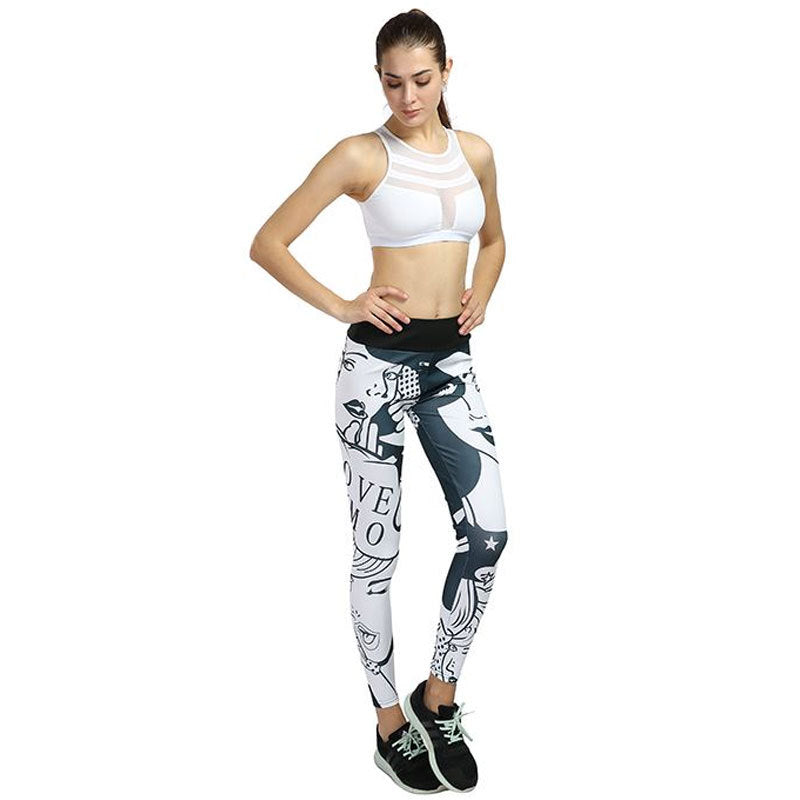 Beauty Printed Yoga leggings - Carvan Mart