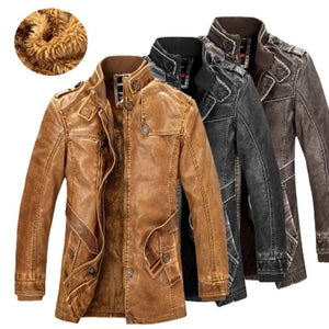 Duolino Classic Leather Jacket - - Genuine Leather - Carvan Mart