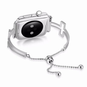 Metal Hollow Fashion Bracelet Strap - Silver - Women's Watches - Carvan Mart