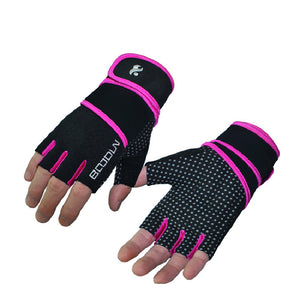 Wrist Guard Non-slip Weight Lifting Equipment Fitness Gloves - Purple - Women Gloves & Mittens - Carvan Mart