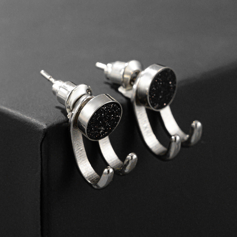 925 Earrings Men's Trend Personality Men - - Men's Jewelry - Carvan Mart