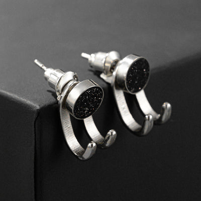 925 Earrings Men's Trend Personality Men - Carvan Mart