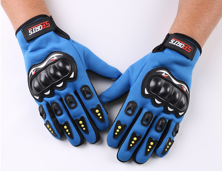 Outdoor motorcycle electric bicycle riding non-slip gloves sunscreen hard shell CS full finger sports touch screen gloves wholesale - Carvan Mart