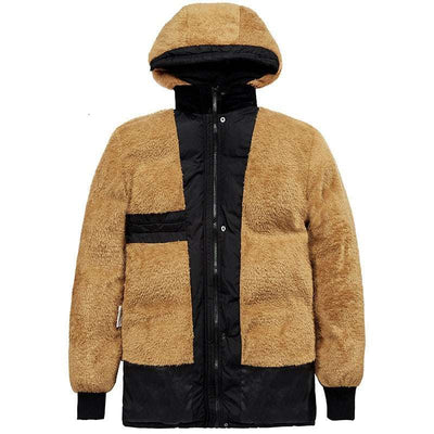 Men's Jacket Hooded Velvet Padded Jacket - - Men's Jackets & Coats - Carvan Mart