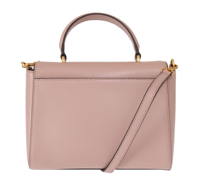 Michael Kors Elegant Pink Leather Mindy Shoulder Bag - - - Michael Kors