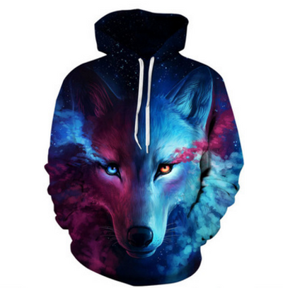 Wolf Printed Hoodies Men 3D Sweatshirt - Carvan Mart