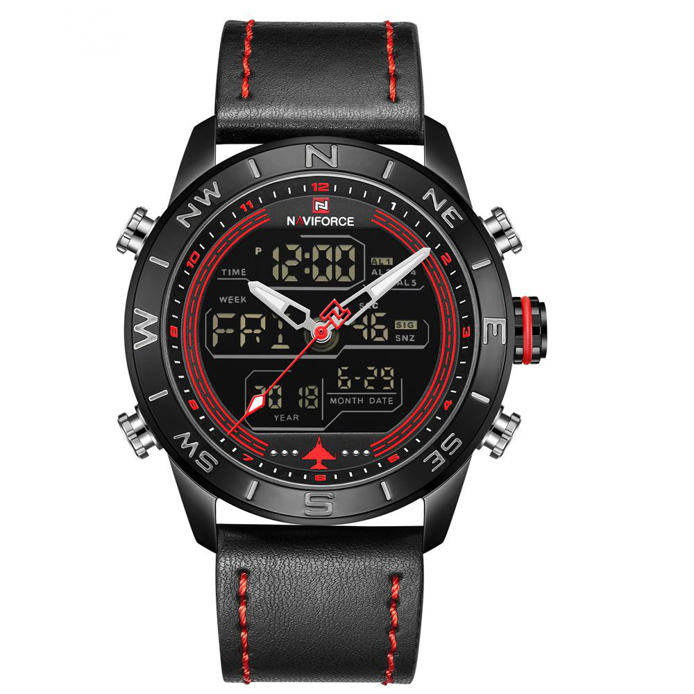 NAVIFORCE Lingxiang 9144 Men's Watch - Red - Men's Watches - Carvan Mart