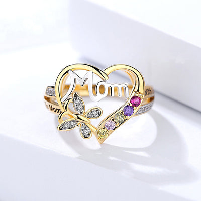 Mother's Day Gift Bracelet Love Heart Mother Ring - - Gift - Carvan Mart