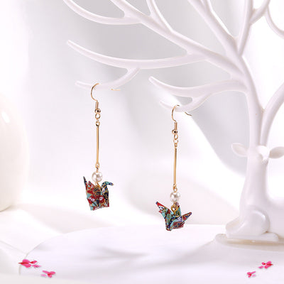 Thousand Paper Crane Earrings - - Earrings - Carvan Mart