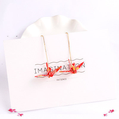 Thousand Paper Crane Earrings - Carvan Mart