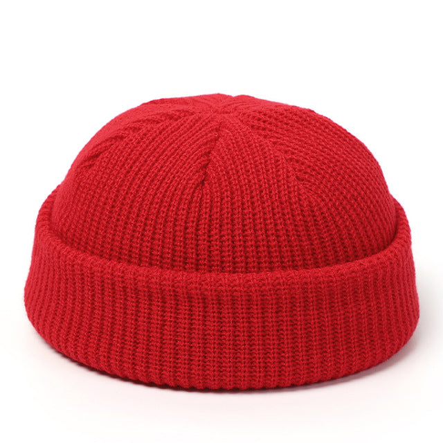 Knitted Hats For Women Skullcap Men Beanie Hat Winter Retro - Red OneSize - Men's Hats & Caps - Carvan Mart