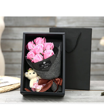 Girl Soap Flower Gift Box
