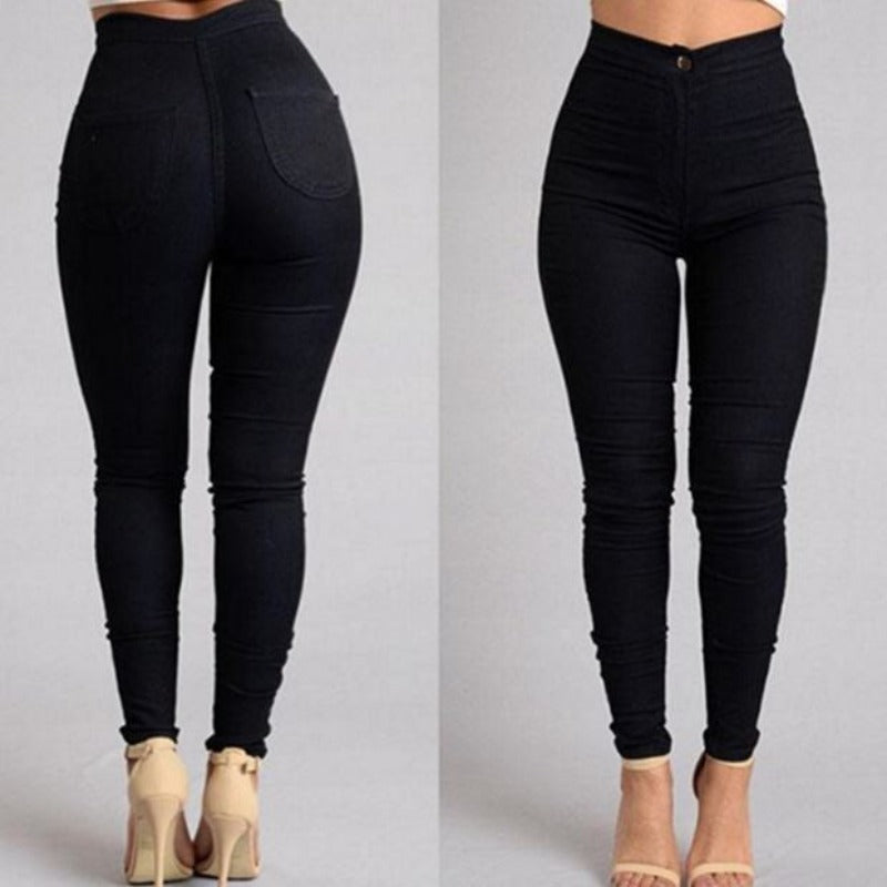 Fashion elastic jeans women leggings ladies - Carvan Mart