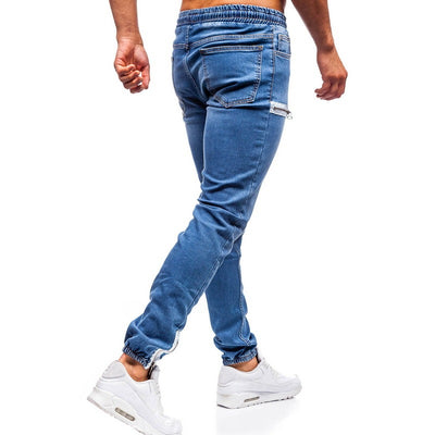White Pants Jeans Trousers For Men Retro Party Work Mens - Carvan Mart