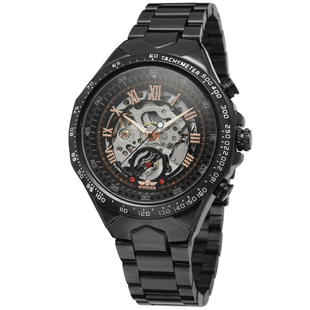 Hollow Automatic Mechanical Watch - 6 - Men's Watches - Carvan Mart