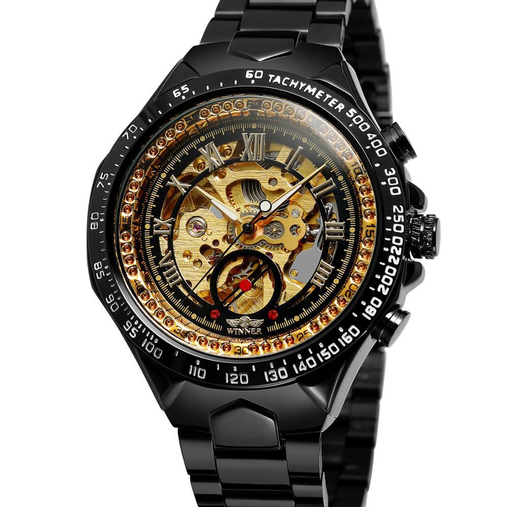 Hollow Automatic Mechanical Watch - 5 - Men's Watches - Carvan Mart