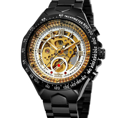 Hollow Automatic Mechanical Watch - 4 - Men's Watches - Carvan Mart