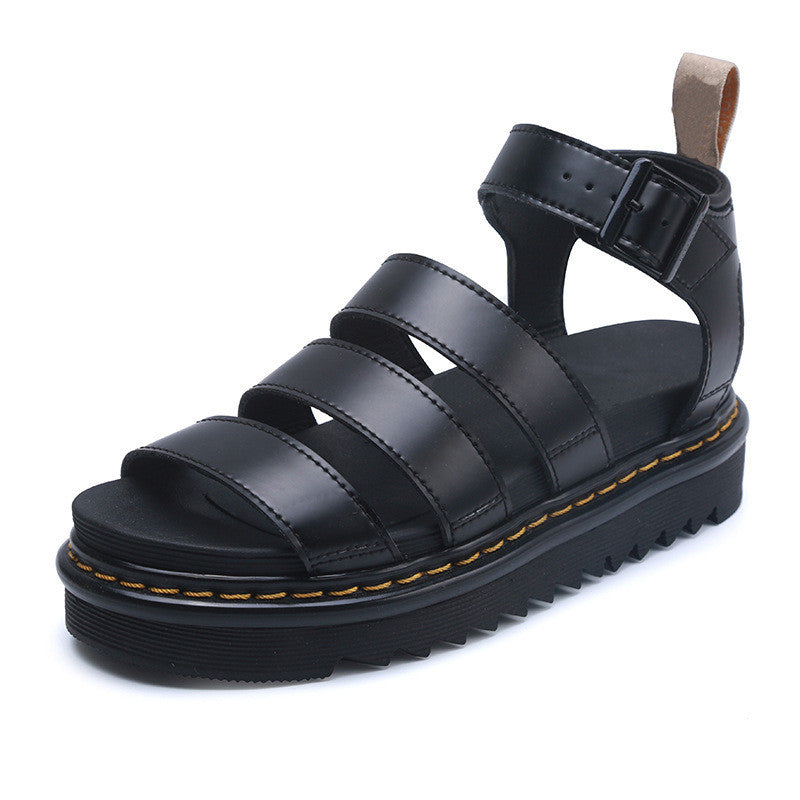 Women's Clarissa II Quad Martin Platform Sandals - Black - Women's Sandals - Carvan Mart