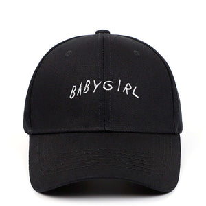 BABYGIRL Letter Embroidered Baseball Cap Spring New Product Cap Outdoor Sports Sun Visor - Black - Men's Hats & Caps - Carvan Mart