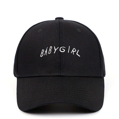 BABYGIRL Letter Embroidered Baseball Cap Spring New Product Cap Outdoor Sports Sun Visor - Carvan Mart