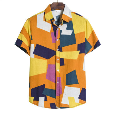 Men s Geometric Print Shirt - Carvan Mart