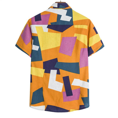 Men s Geometric Print Shirt - Carvan Mart