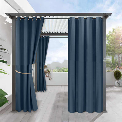 Simple Full Blackout Solid Color Fine Linen Blackout Waterproof Sunscreen Heat Insulation Curtain - Carvan Mart