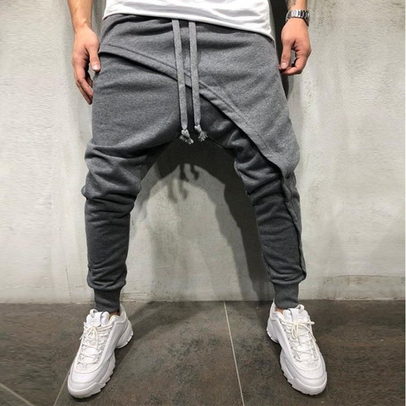 Hip Hop Jogging Pants Slim Casual Sports Drawstring Pants Men - - Men's Pants - Carvan Mart