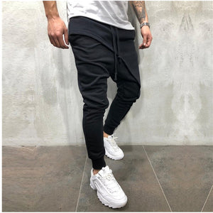 Hip Hop Jogging Pants Slim Casual Sports Drawstring Pants Men - Carvan Mart