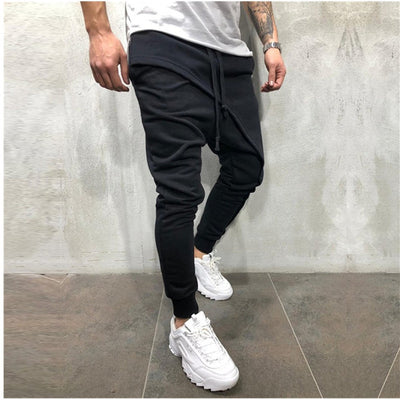 Hip Hop Jogging Pants Slim Casual Sports Drawstring Pants Men - Carvan Mart