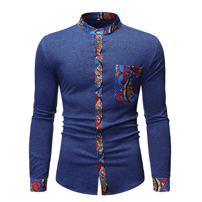 Modern Slim-fit Shirts Cross Border Fashion Men's Shirt - Carvan Mart