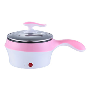 Smart Electric Hot Pot For Students - Pink Single layer - Smart Ovens - Carvan Mart