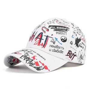 New Graffiti Baseball Cap Hip Hop Tide Hat Men Women Outdoor Sports Casual Hats Snapback - Carvan Mart