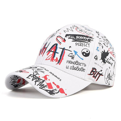 New Graffiti Baseball Cap Hip Hop Tide Hat Men Women Outdoor Sports Casual Hats Snapback - WKA One size fits all - Men's Hats & Caps - Carvan Mart