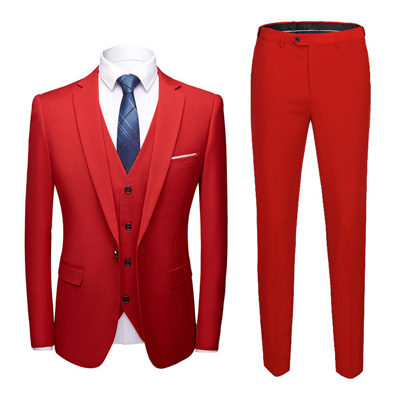 Men's Business Suits Wedding Dress Suit Set - Carvan Mart