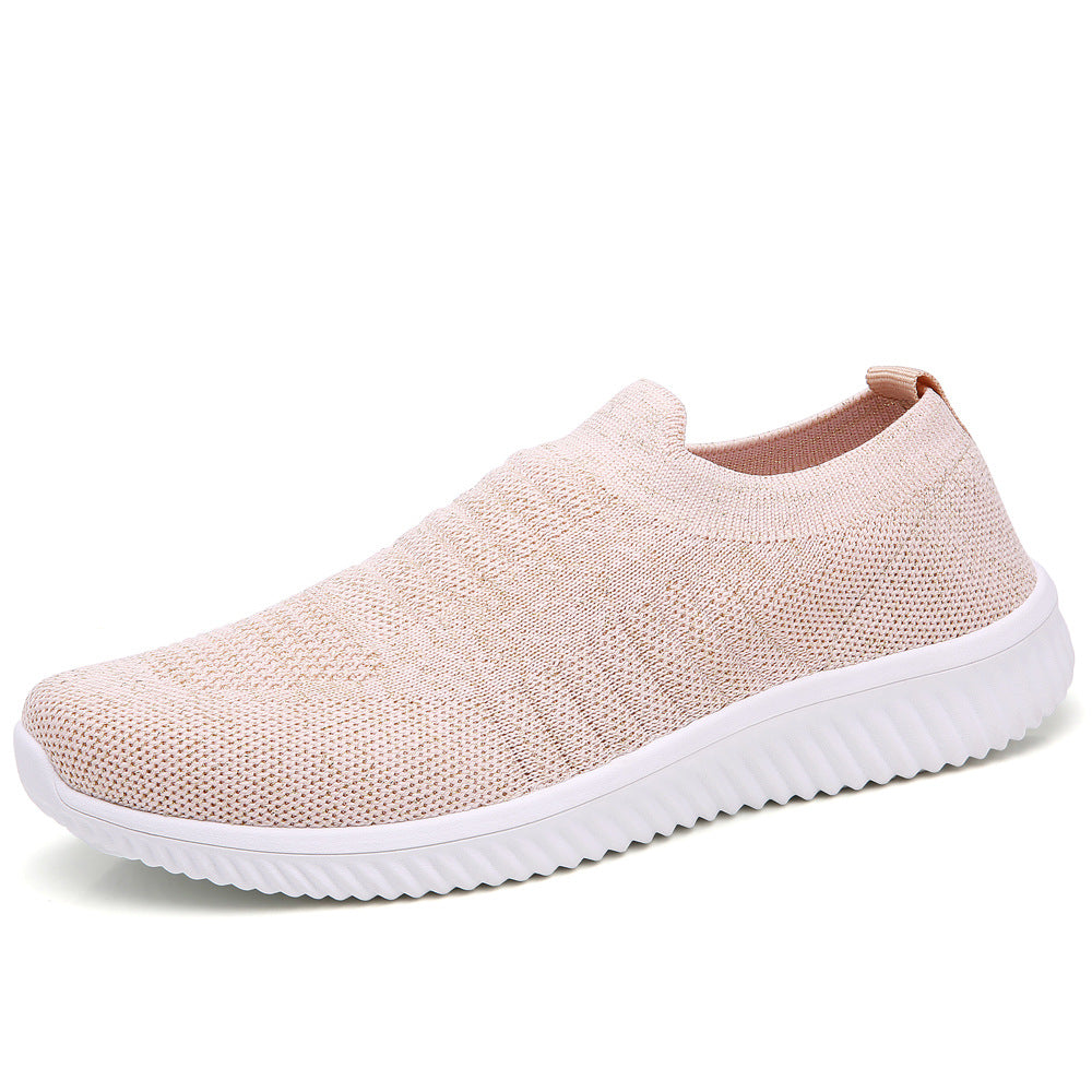 Mesh Light and Breathable Sneakers - Anti-Skid Running Shoes for Women - Pink - Women's Shoes - Carvan Mart