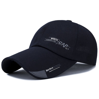 Spring And Summer Simple Running Size Lengthened Eaves Baseball Cap Men'S Sunshade Sun Hat Low Price Big Eaves Hat Cap87 - Dark Blue adjustable - Women's Hats & Caps - Carvan Mart