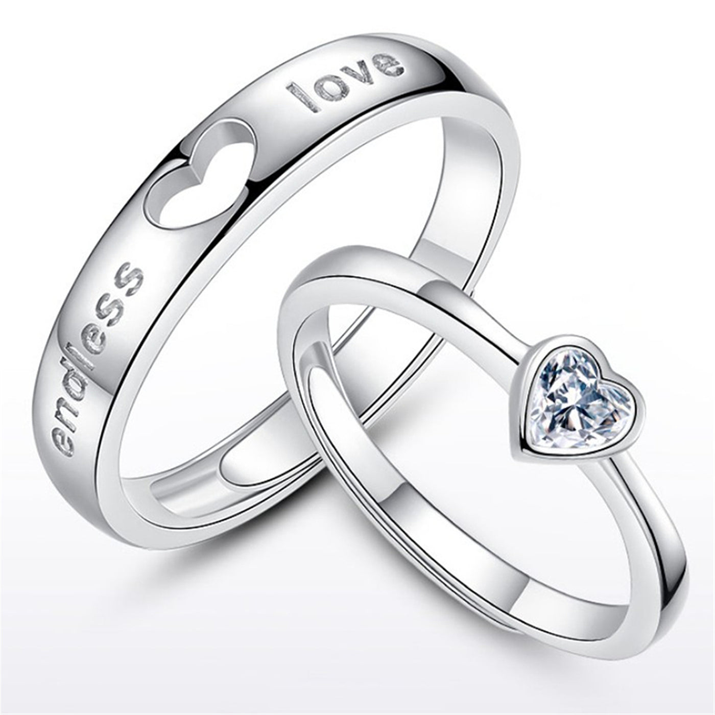 Celtic Knot Promise Ring Heart Love For The Ring - Silver - Women's Rings - Carvan Mart
