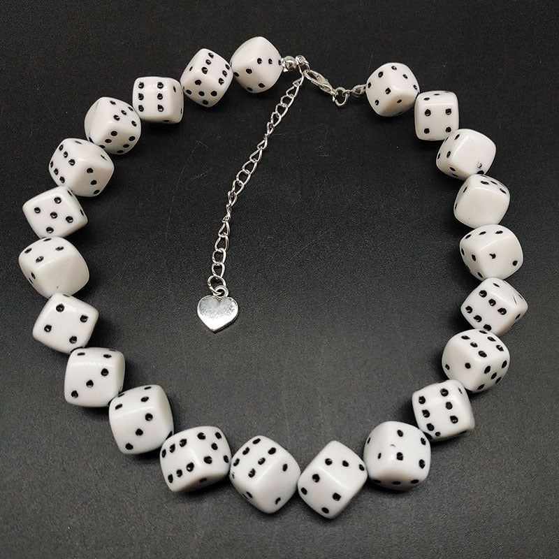 Packaging Creative Dice Necklace European And American Jewelry - Carvan Mart