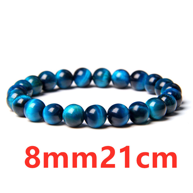 Tiger Eye Stone Bracelet Single Circle Lapis Lazuli Bracelet Beaded - Carvan Mart