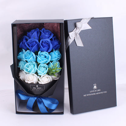 Gift Bundle Gift Box Creative Cross-border Gift Soap 18 Bouquet Soap Rose Flower